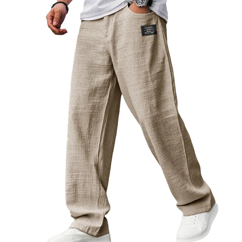 Pantalones de algodón y lino transpirables para hombre: máxima comodidad y estilo