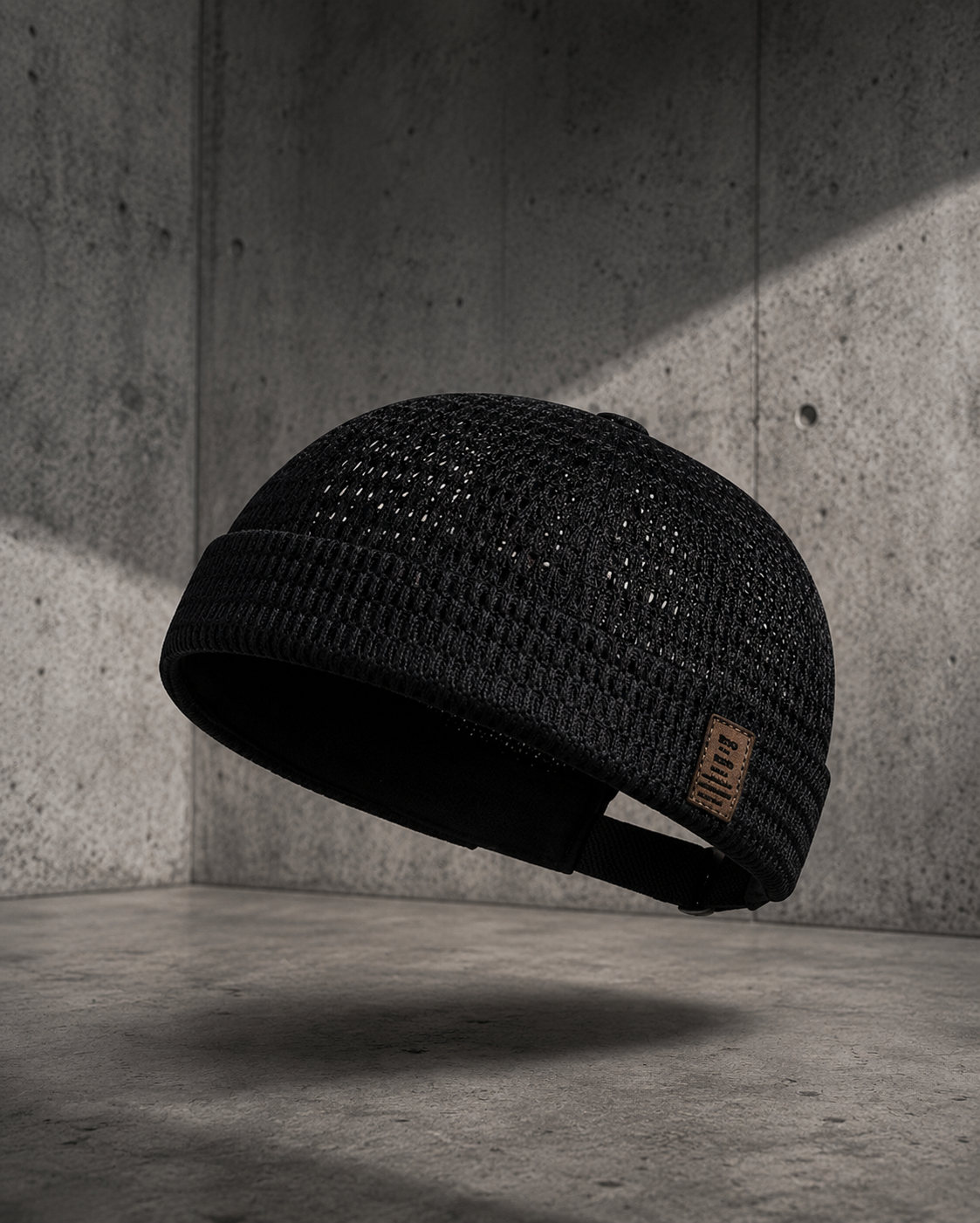Gorra ligera de malla transpirable sin visera