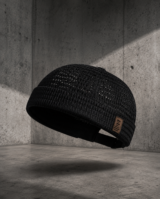 Gorra ligera de malla transpirable sin visera