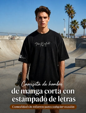 Camiseta de estilo urbano para hombre de corte holgado
