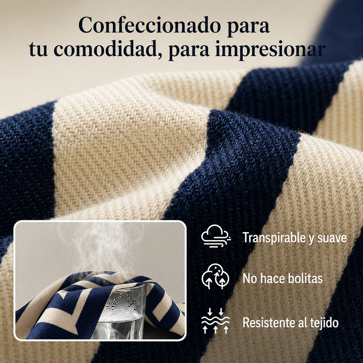 Conjunto de camiseta a rayas y pantalones anchos: cómodo y elegante para el día a día