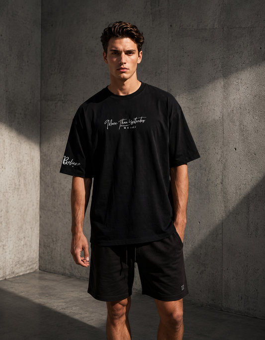 Camiseta de estilo urbano para hombre de corte holgado