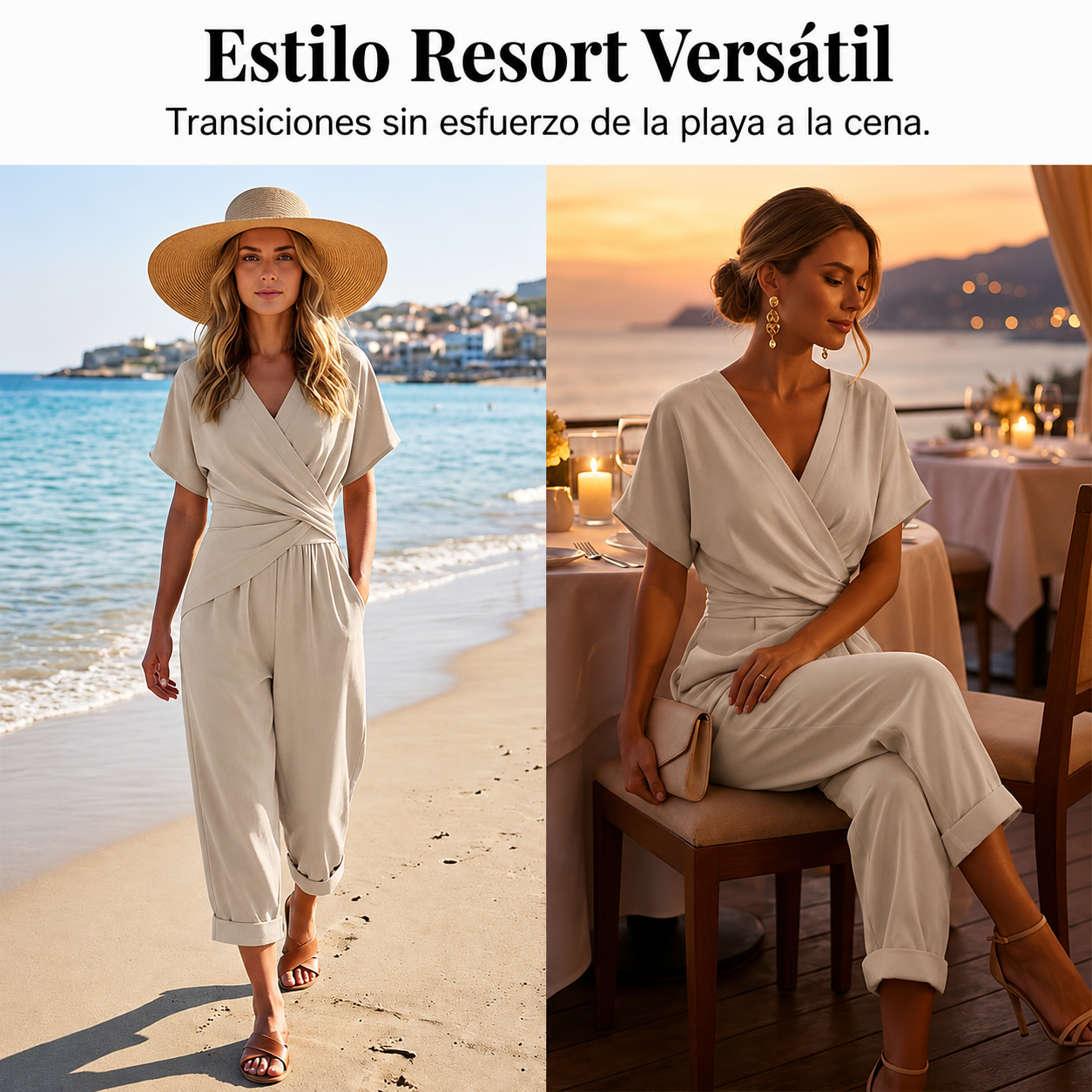 Elegante escote en V y corte entallado: ¡una silueta de minivestido al instante!