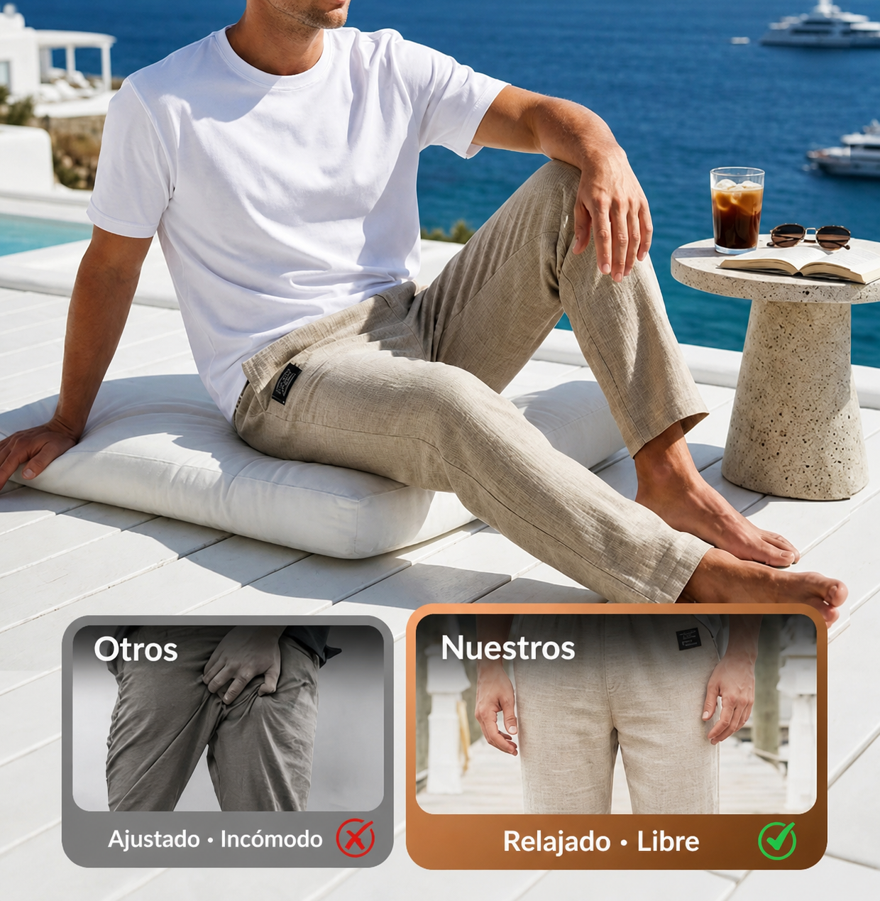 Pantalones de algodón y lino transpirables para hombre: máxima comodidad y estilo
