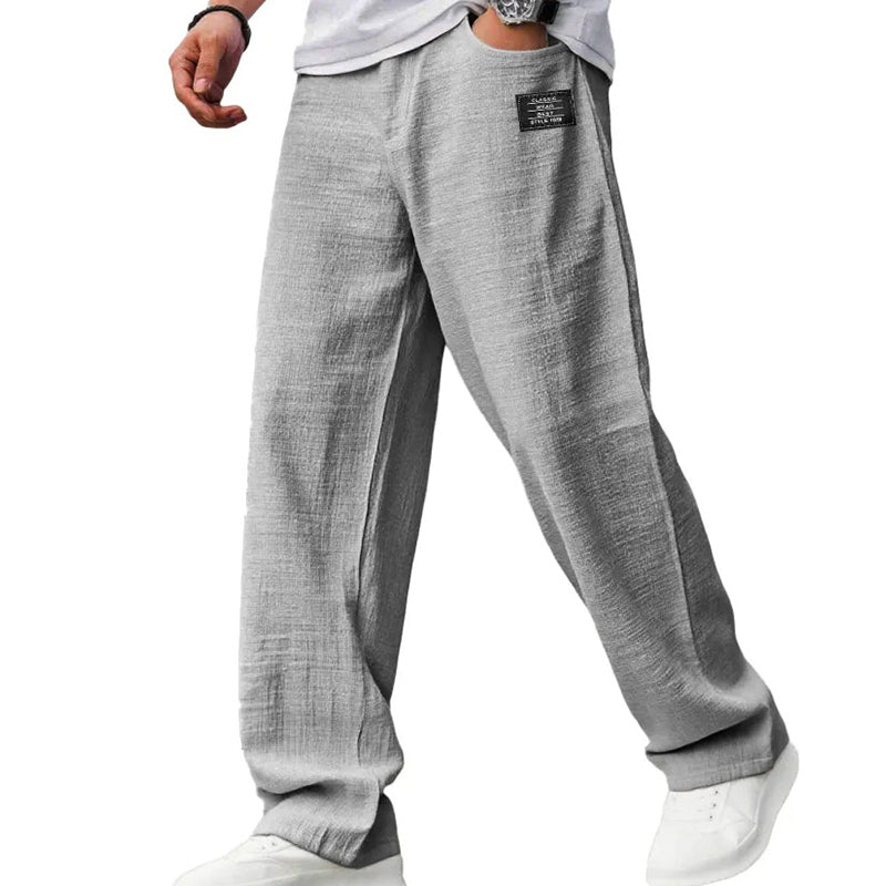 Pantalones de algodón y lino transpirables para hombre: máxima comodidad y estilo