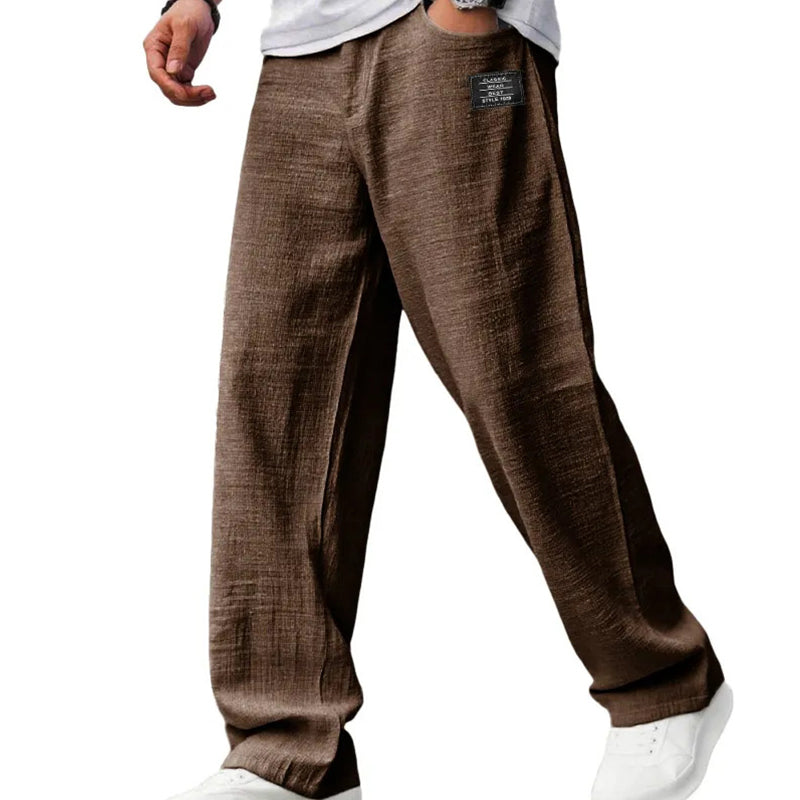 Pantalones de algodón y lino transpirables para hombre: máxima comodidad y estilo