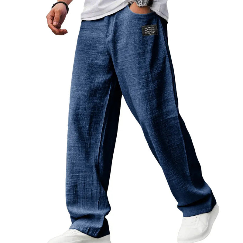 Pantalones de algodón y lino transpirables para hombre: máxima comodidad y estilo