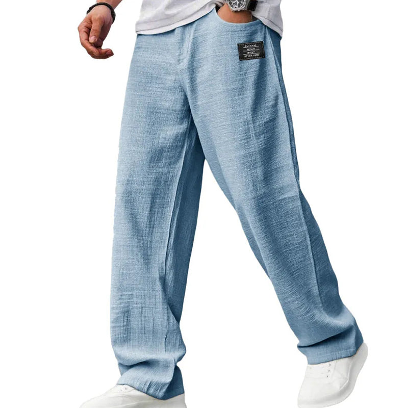 Pantalones de algodón y lino transpirables para hombre: máxima comodidad y estilo