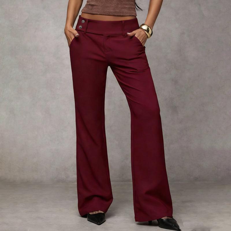 Pantalones de traje de corte amplio para mujer: elegantes, cómodos y atemporales.
