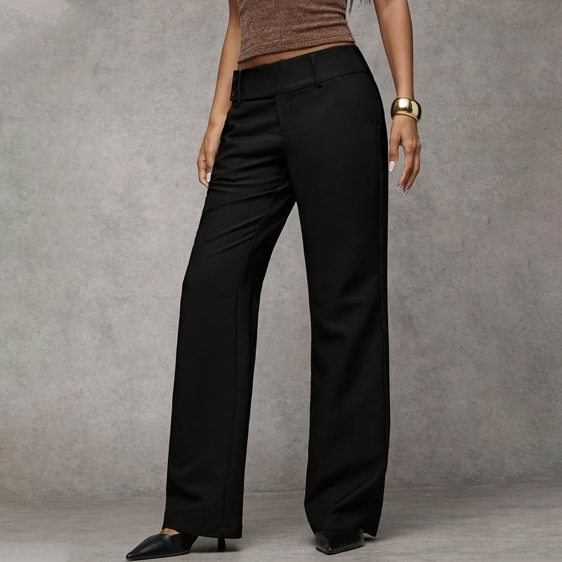 Pantalones de traje de corte amplio para mujer: elegantes, cómodos y atemporales.