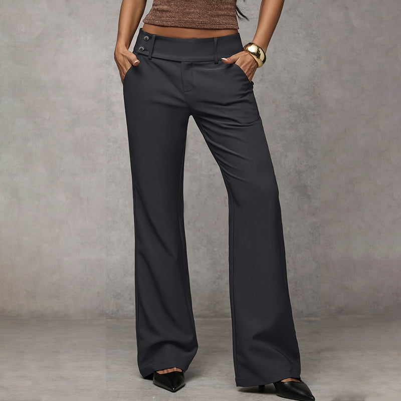 Pantalones de traje de corte amplio para mujer: elegantes, cómodos y atemporales.