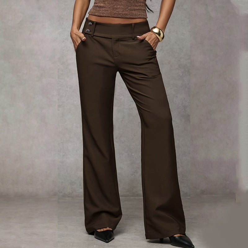 Pantalones de traje de corte amplio para mujer: elegantes, cómodos y atemporales.
