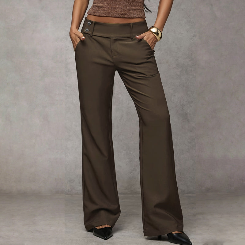 Pantalones de traje de corte amplio para mujer: elegantes, cómodos y atemporales.