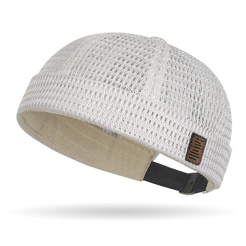 Gorra ligera de malla transpirable sin visera